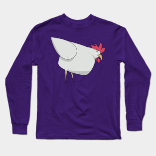 Cute white chicken Long Sleeve T-Shirt